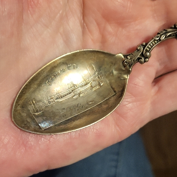 Decorative Silver Spoon with Ornate Handle - Picture 3 of 7